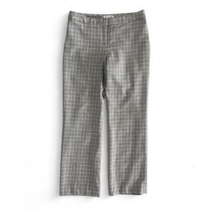 Vintage Pendleton Womens 100% Virgin Wool Gray Plaid Lined Trouser Pants Size 12